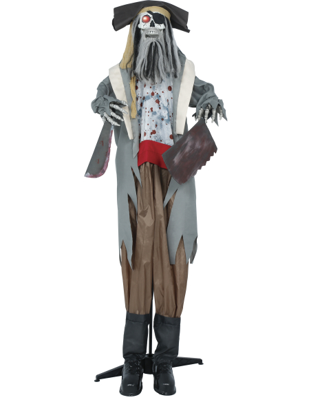 Automate pirate maudit Halloween son, lumière et mouvement (180 cm)