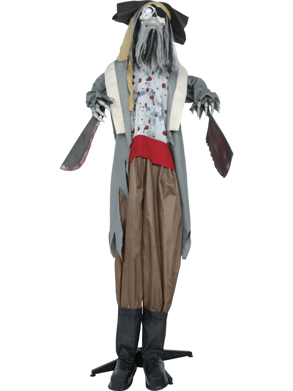 Automate pirate maudit Halloween son, lumière et mouvement (180 cm)