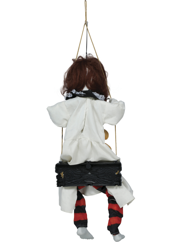 Automate fillette hantée sur balançoire Halloween – Lumière et son 90 cm