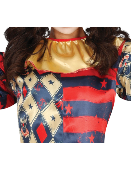 Déguisement Arlequin femme – Clown horreur Halloween