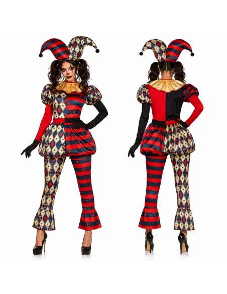 Déguisement Arlequin femme – Clown horreur Halloween