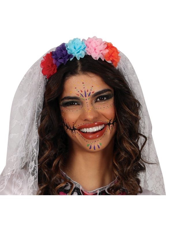 Déguisement Catrina Mariée Femme – Costume Dia de los Muertos Élégant pour Halloween