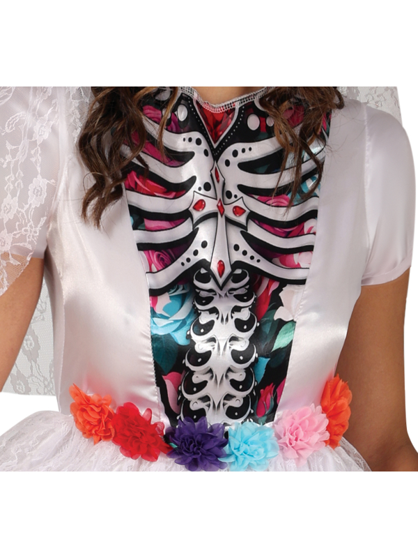 Déguisement Catrina Mariée Femme – Costume Dia de los Muertos Élégant pour Halloween