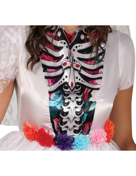 Déguisement Catrina Mariée Femme – Costume Dia de los Muertos Élégant pour Halloween
