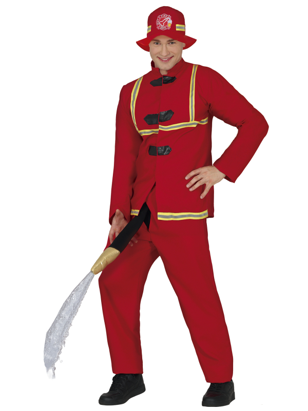 Déguisement Pompier Homme avec tuyau – Costume humour EVG