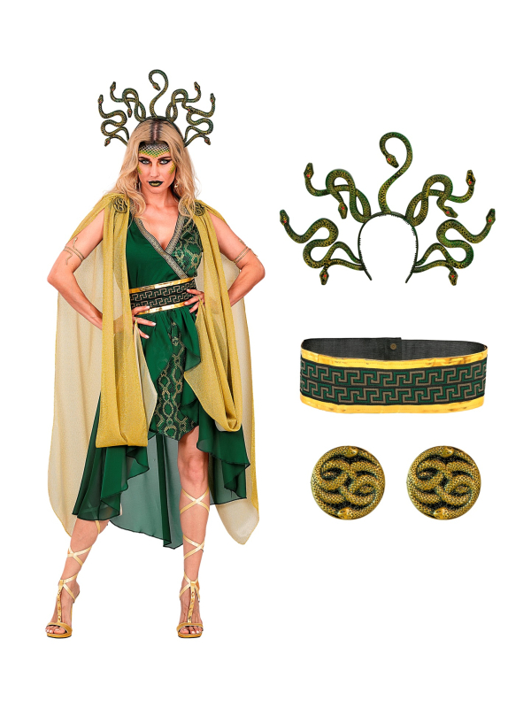 Déguisement Médusa Femme – Reine des Serpents de la Grèce Antique