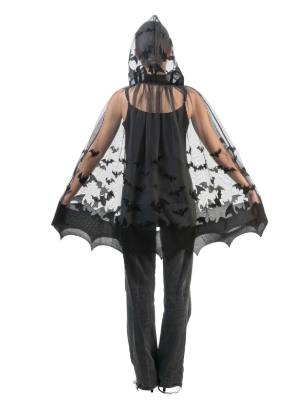 Cape Gothique Chauve-Souris Noire