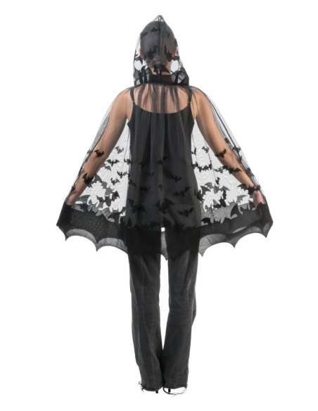 Cape Gothique Chauve-Souris Noire