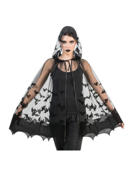 Cape Gothique Chauve-Souris Noire