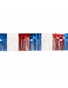 Guirlande à Franges Brillantes Supporter France 3 m x 30 cm – Décoration Bleu Blanc Rouge 2