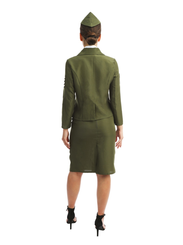 Déguisement Militaire D-Day Femme Vert – Costume Années 40