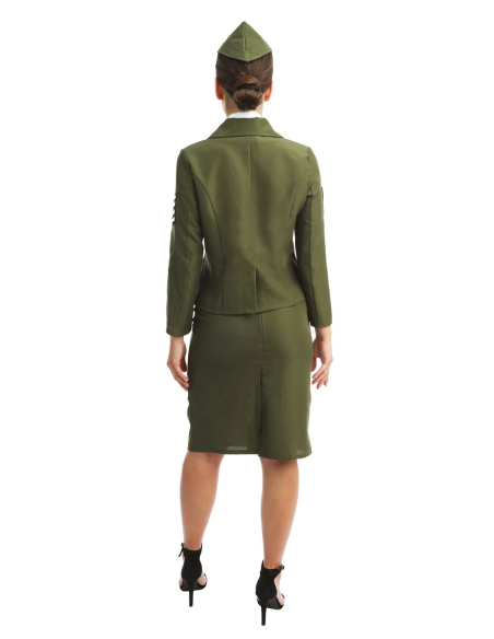 Déguisement Militaire D-Day Femme Vert – Costume Années 40
