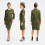 Déguisement Militaire D-Day Femme Vert – Costume Années 40