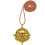 Collier Pirate Tête de Mort Doré – Médaillon Boussole