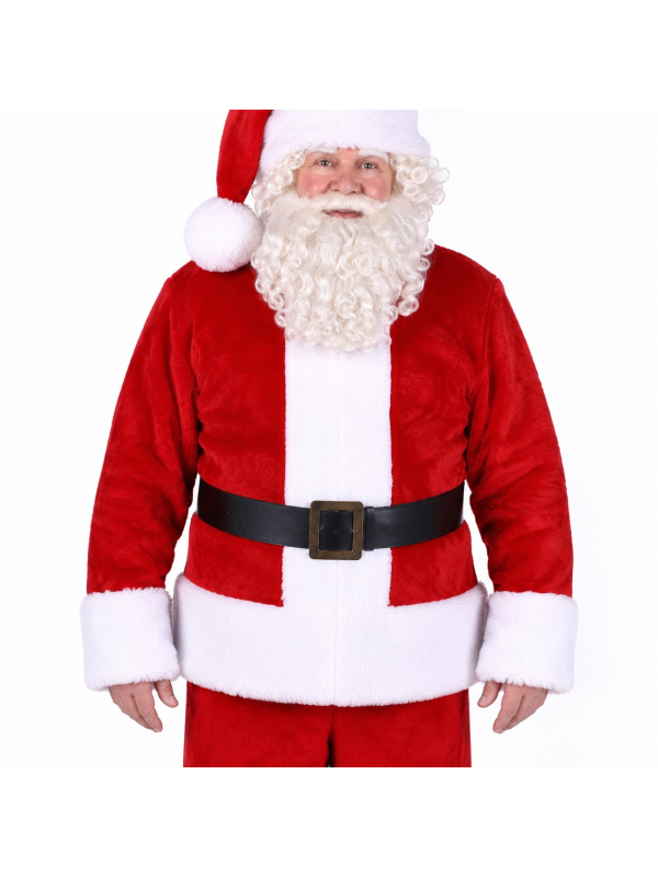 Costume de Père Noël homme en velours – 4 pièces