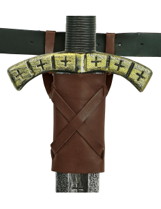 Étui à épée marron en similicuir – Porte-épée de ceinture 2