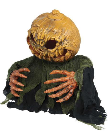Automate Halloween monstre citrouille 50 cm – Son, lumière et mouvement