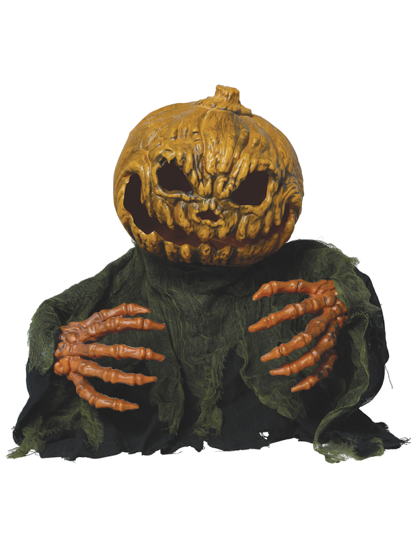 Automate Halloween monstre citrouille 50 cm – Son, lumière et mouvement