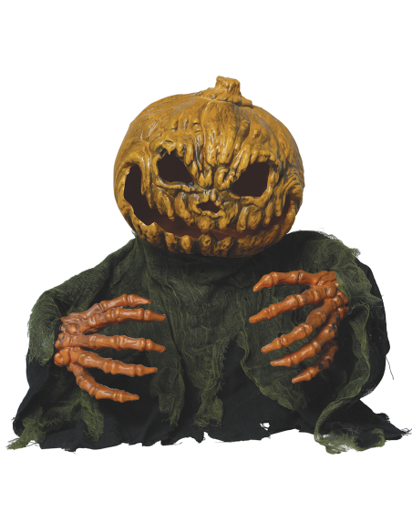 Automate Halloween monstre citrouille 50 cm – Son, lumière et mouvement