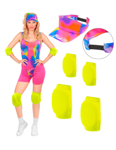 Déguisement roller années 80 rose pour femme – XS à XL 2