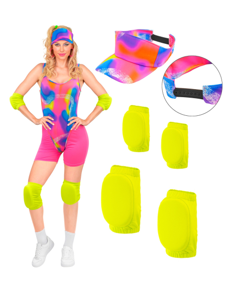 Déguisement roller années 80 rose pour femme – XS à XL