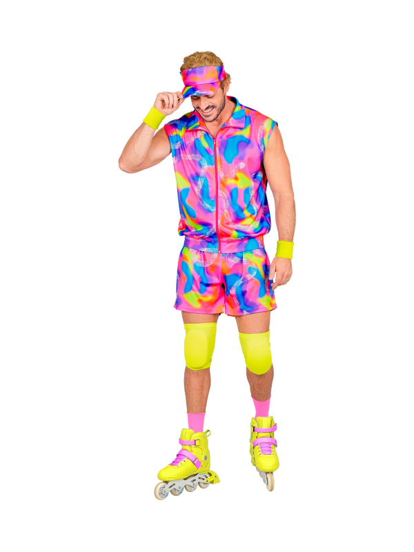 Déguisement roller fluo années 80 homme – S/M à XXL