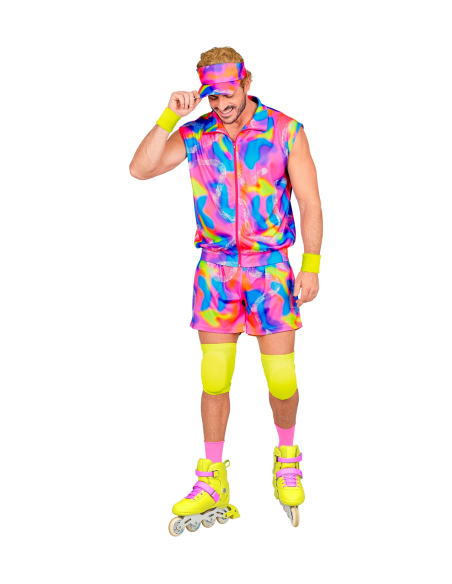Déguisement roller fluo années 80 homme – S/M à XXL