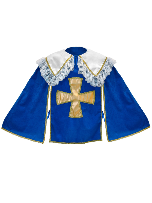Déguisement mousquetaire enfant bleu et doré – 5 à 13 ans