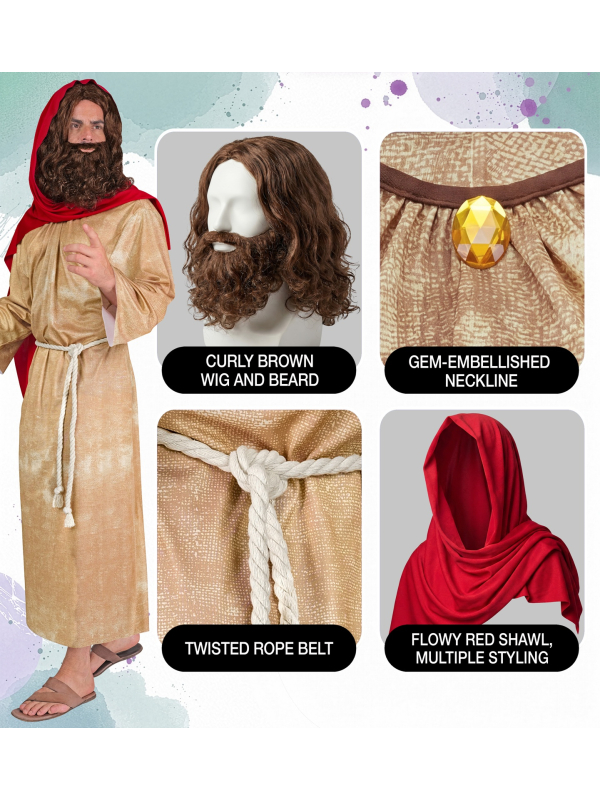 Déguisement de Messie homme – Costume biblique complet