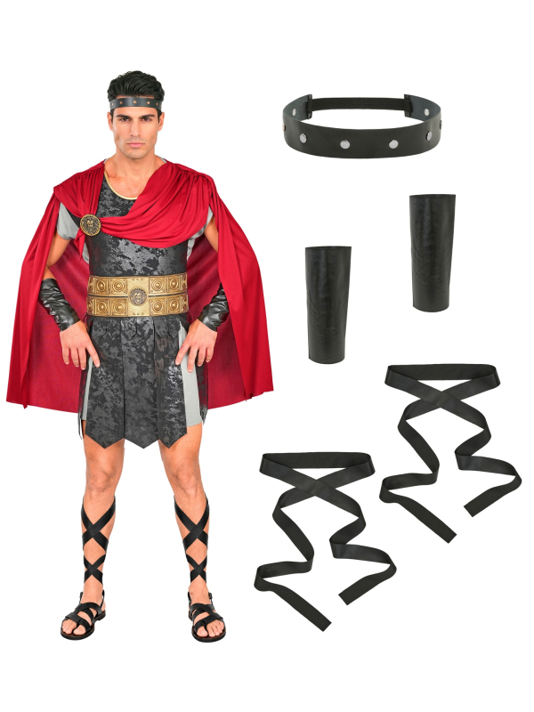 Déguisement centurion romain homme avec cape – S à XXL