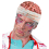 Bonnet cerveau ensanglanté adulte – Accessoire zombie Halloween