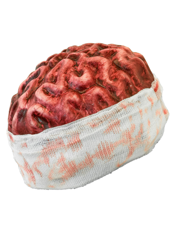 Bonnet cerveau ensanglanté adulte – Accessoire zombie Halloween