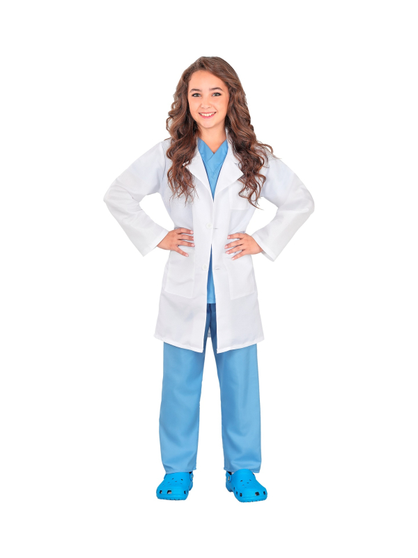 Déguisement docteur enfant avec blouse, haut et pantalon