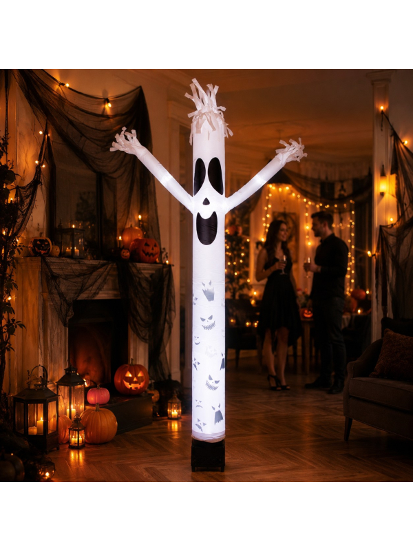 ube gonflable fantôme lumineux 240 cm – Décoration Halloween animée