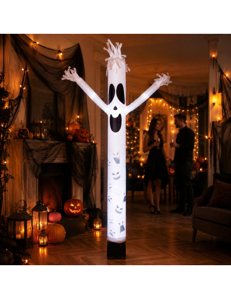 ube gonflable fantôme lumineux 240 cm – Décoration Halloween animée