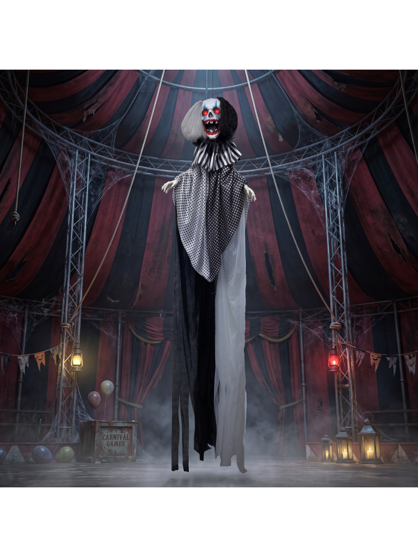 Clown géant animé Halloween 3,60 m – Son et lumière