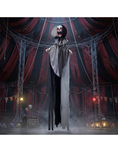 Clown géant animé Halloween 3,60 m – Son et lumière