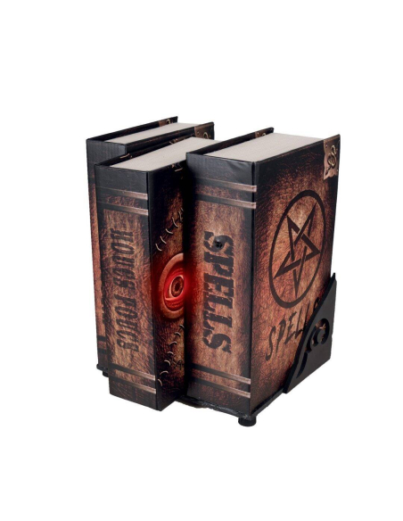 Grimoire Halloween animé 26 cm – Livre de sorcière sonore et lumineux