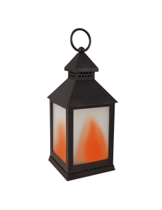 Lanterne Halloween lumineuse effet flamme 24 cm 2
