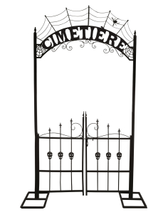 Arche de cimetière Halloween en métal 270 cm – Portail géant 2