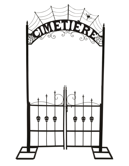 Arche de cimetière Halloween en métal 270 cm – Portail géant