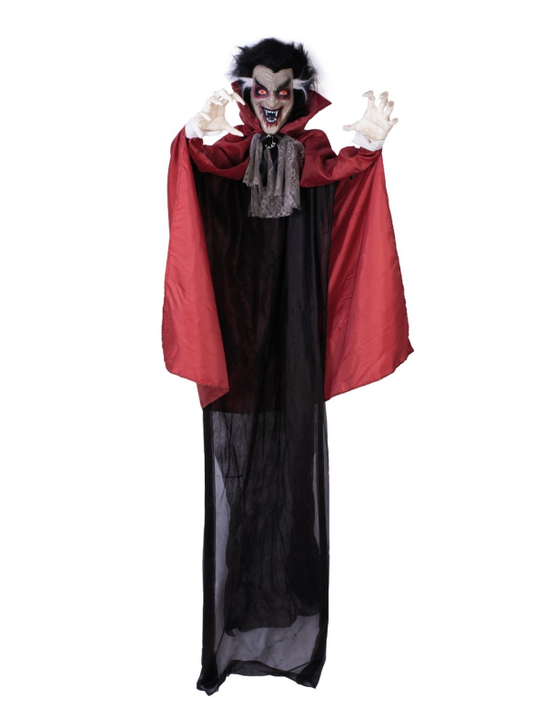 Automate vampire Halloween à suspendre 180 cm – Son et yeux rouges