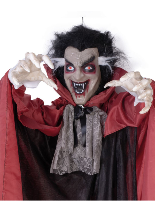 Automate vampire Halloween à suspendre 180 cm – Son et yeux rouges