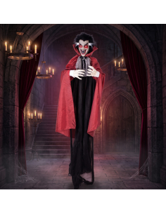 Automate vampire Halloween à suspendre 180 cm – Son et yeux rouges