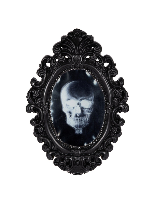 Miroir hanté squelette Halloween 33 cm – Son et...