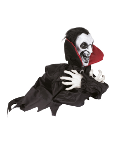 Automate vampire bondissant Halloween 40 cm – Son et yeux rouges 2
