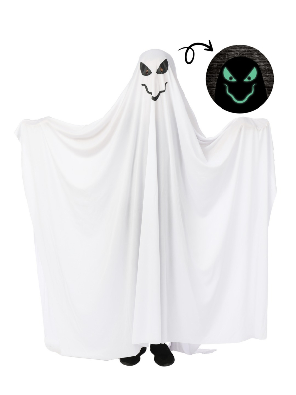 Déguisement fantôme phosphorescent enfant – Tunique intégrale