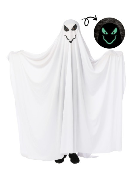 Déguisement fantôme phosphorescent enfant – Tunique intégrale