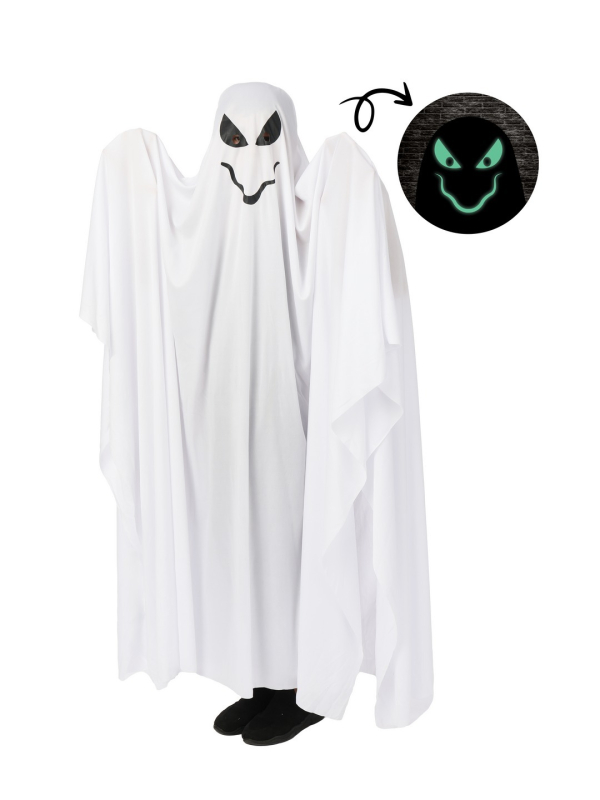 Déguisement fantôme phosphorescent enfant – Tunique intégrale
