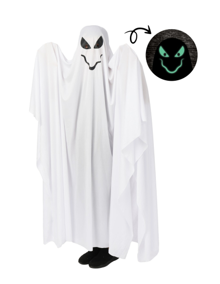 Déguisement fantôme phosphorescent enfant – Tunique intégrale